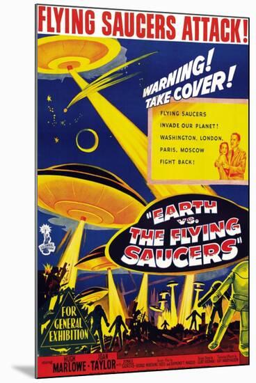 Earth vs. the Flying Saucers, Joan Taylor, Hugh Marlowe, 1956-null-Mounted Art Print