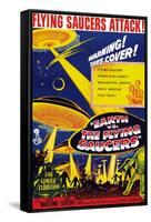 Earth vs. the Flying Saucers, Joan Taylor, Hugh Marlowe, 1956-null-Framed Stretched Canvas