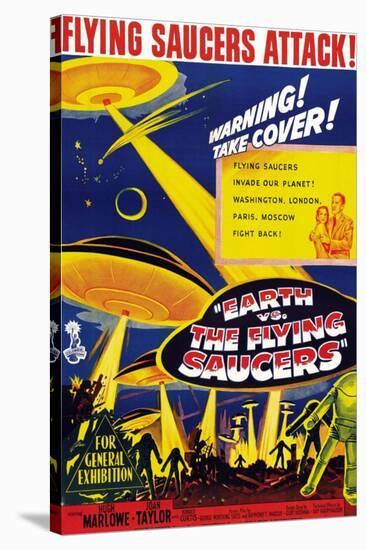 Earth vs. the Flying Saucers, Joan Taylor, Hugh Marlowe, 1956-null-Stretched Canvas