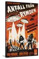 Earth vs. the Flying Saucers, Swedish Movie Poster, 1956-null-Stretched Canvas