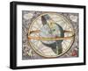 Earth with Celestial Circles, Harmonia Macrocosmica, 1660-Science Source-Framed Giclee Print