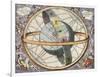 Earth with Celestial Circles, Harmonia Macrocosmica, 1660-Science Source-Framed Giclee Print