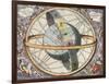 Earth with Celestial Circles, Harmonia Macrocosmica, 1660-Science Source-Framed Giclee Print