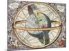 Earth with Celestial Circles, Harmonia Macrocosmica, 1660-Science Source-Mounted Giclee Print