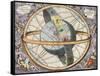 Earth with Celestial Circles, Harmonia Macrocosmica, 1660-Science Source-Framed Stretched Canvas