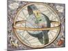 Earth with Celestial Circles, Harmonia Macrocosmica, 1660-Science Source-Mounted Giclee Print