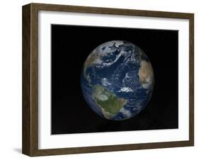 Earth with Clouds And Sea Ice from December 8, 2008-Stocktrek Images-Framed Premium Photographic Print