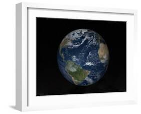 Earth with Clouds And Sea Ice from December 8, 2008-Stocktrek Images-Framed Premium Photographic Print