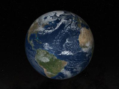'Earth with Clouds And Sea Ice from December 8, 2008' Photographic