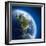 Earth With High Relief, Illuminated By The Sun-Antartis-Framed Photographic Print