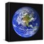 Earth-null-Framed Stretched Canvas