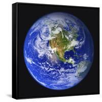 Earth-null-Framed Stretched Canvas