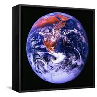 Earth-null-Framed Stretched Canvas