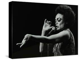 Eartha Kitt Performing at the Forum Theatre, Hatfield, Hertfordshire, 20 March 1983.-Denis Williams-Stretched Canvas