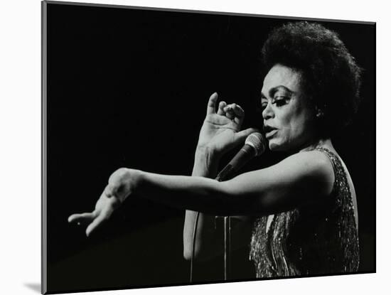 Eartha Kitt Performing at the Forum Theatre, Hatfield, Hertfordshire, 20 March 1983.-Denis Williams-Mounted Photographic Print