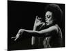 Eartha Kitt Performing at the Forum Theatre, Hatfield, Hertfordshire, 20 March 1983.-Denis Williams-Mounted Photographic Print