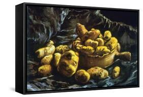 Earthen Bowls-Vincent van Gogh-Framed Stretched Canvas