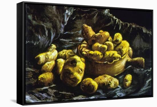 Earthen Bowls-Vincent van Gogh-Framed Stretched Canvas