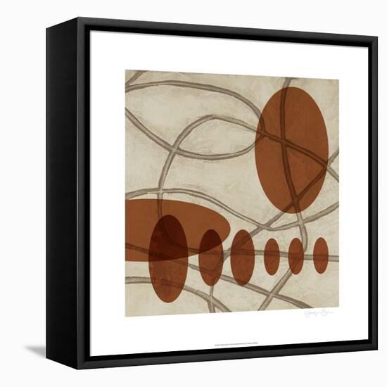 Earthen Ovals II-Jennifer Goldberger-Framed Stretched Canvas