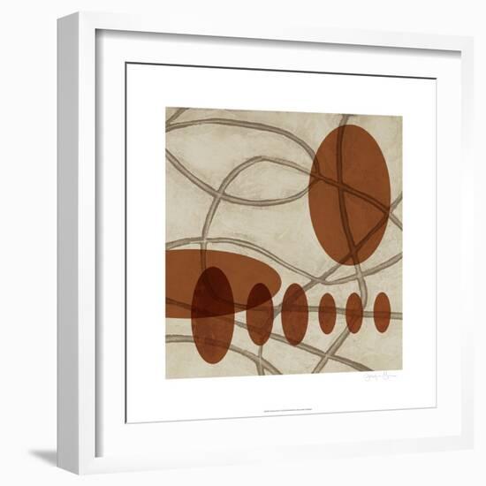 Earthen Ovals II-Jennifer Goldberger-Framed Art Print