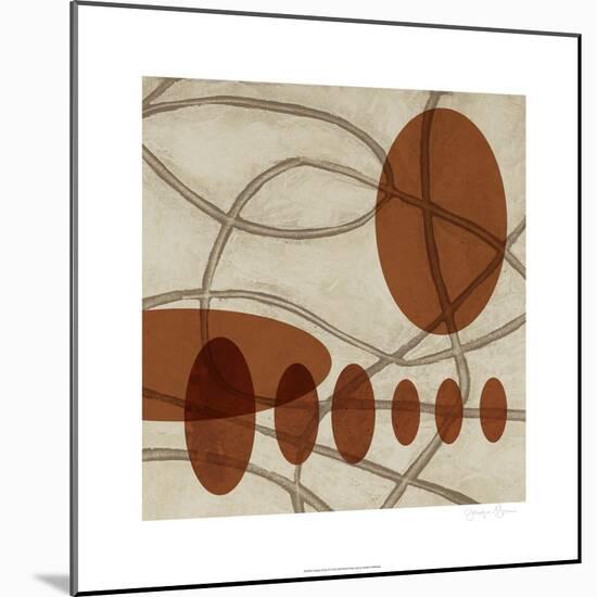 Earthen Ovals II-Jennifer Goldberger-Mounted Art Print