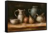 Earthenware & Fruit I-Ethan Harper-Framed Stretched Canvas