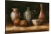 Earthenware & Fruit II-Ethan Harper-Stretched Canvas