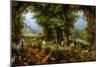 Earthly Paradise, 1607-1608-Jan Brueghel the Elder-Mounted Giclee Print