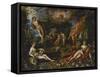 Earthly Paradise, Circa 1607-Hendrik De Clerck-Framed Stretched Canvas
