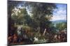 Earthly Paradise with the Original Sin, 1612, (Oil on Canvas)-Jan the Elder Brueghel-Mounted Giclee Print