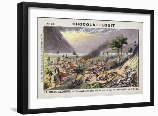 Earthquake at Pointe-A-Pitre, Guadeloupe, 1843-null-Framed Giclee Print