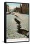 Earthquake Cracked Street-null-Framed Stretched Canvas