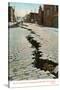 Earthquake Cracked Street-null-Stretched Canvas