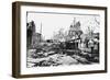 Earthquake Damage and a Burnt Car, King Street, Kingston, Jamaica, 1907-null-Framed Giclee Print