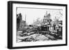 Earthquake Damage and a Burnt Car, King Street, Kingston, Jamaica, 1907-null-Framed Giclee Print