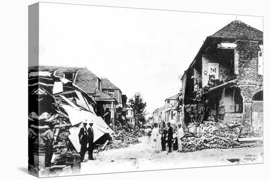 Earthquake Damage, Duke Street, Kingston, Jamaica, 1907-null-Stretched Canvas