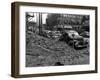 Earthquake Damage in Pioneer Square - Seattle, WA-Lantern Press-Framed Art Print