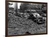 Earthquake Damage in Pioneer Square - Seattle, WA-Lantern Press-Framed Art Print