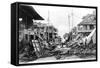 Earthquake Damage, King Street and Harbour Street, Kingston, Jamaica, 1907-null-Framed Stretched Canvas