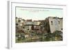 Earthquake Destruction-null-Framed Art Print