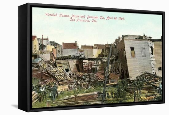Earthquake Destruction-null-Framed Stretched Canvas