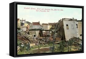 Earthquake Destruction-null-Framed Stretched Canvas