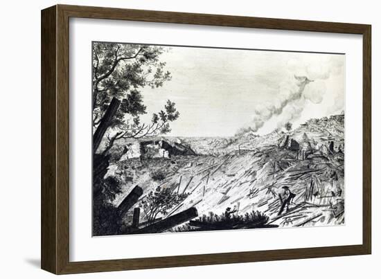 Earthquake in Calabria and Val Demone-null-Framed Giclee Print