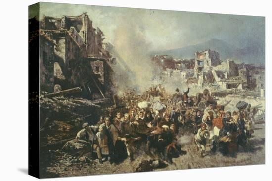 Earthquake in Torre Del Greco-Michele Cammarano-Stretched Canvas
