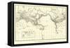 Earthquake Map of the World-null-Framed Stretched Canvas