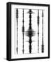 Earthquake Waves Graph-oriontrail2-Framed Art Print