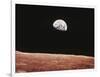 Earthrise As Seen From Above Surface of the Moon-null-Framed Photographic Print