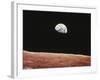 Earthrise As Seen From Above Surface of the Moon-null-Framed Photographic Print