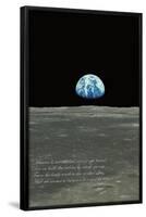 Earthrise (Earth Rising over Moon Horizon)-null-Framed Poster