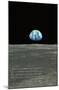 Earthrise (Earth Rising over Moon Horizon)-null-Mounted Poster